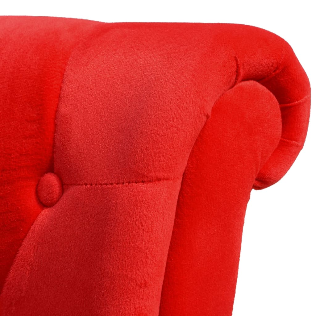 Hochlehner-Sessel Rot Stoff