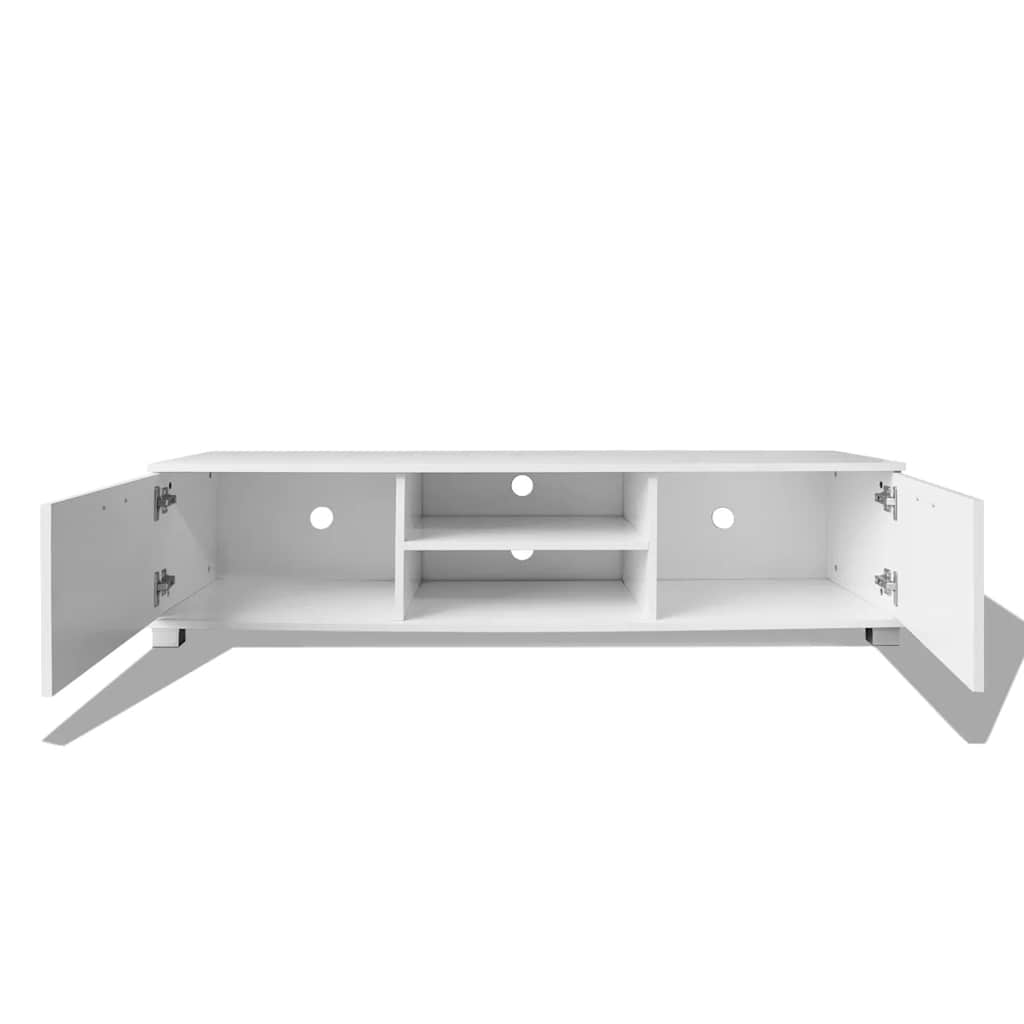 TV-Schrank Hochglanz-Weiß 140x40,5x35 cm