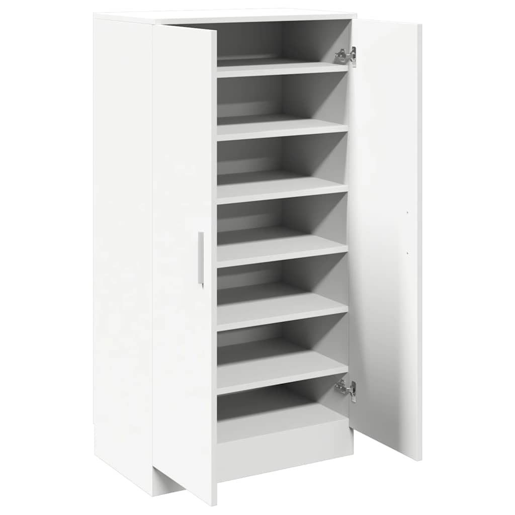 Schuhschrank mit 7 Fächern Weiß