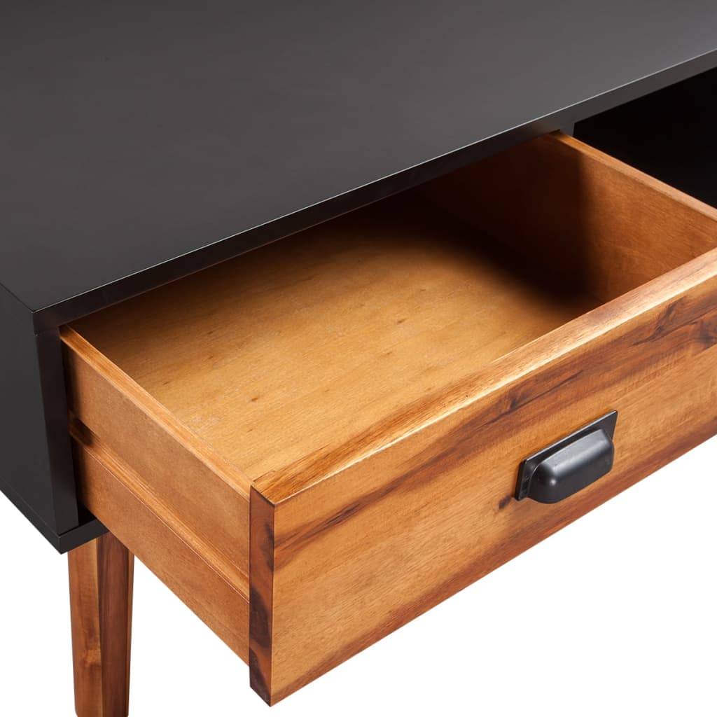 Table basse en bois d'acacia massif 90 x 50 x 40 cm