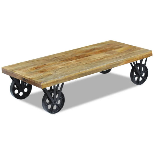 Table basse en bois de manguier 120x60x30 cm