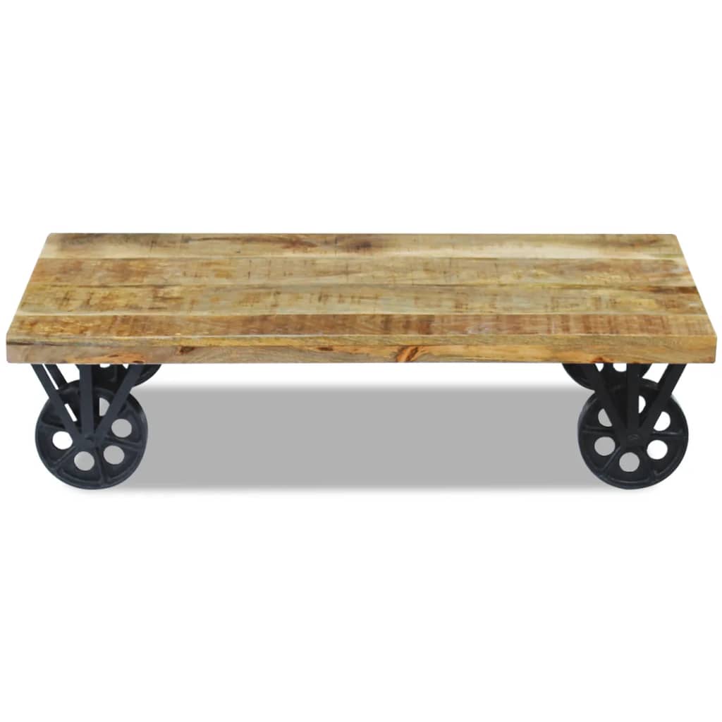 Table basse en bois de manguier 120x60x30 cm