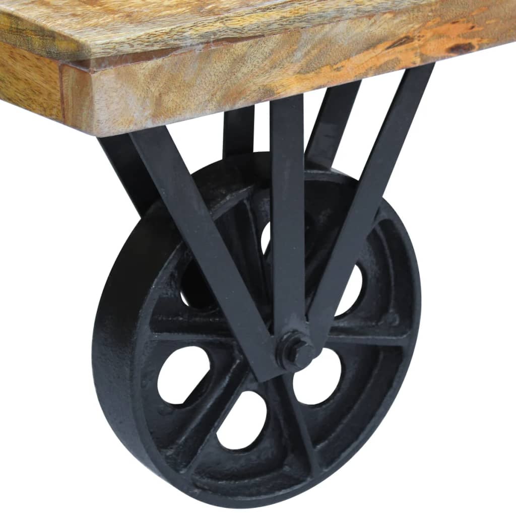 Table basse en bois de manguier 120x60x30 cm