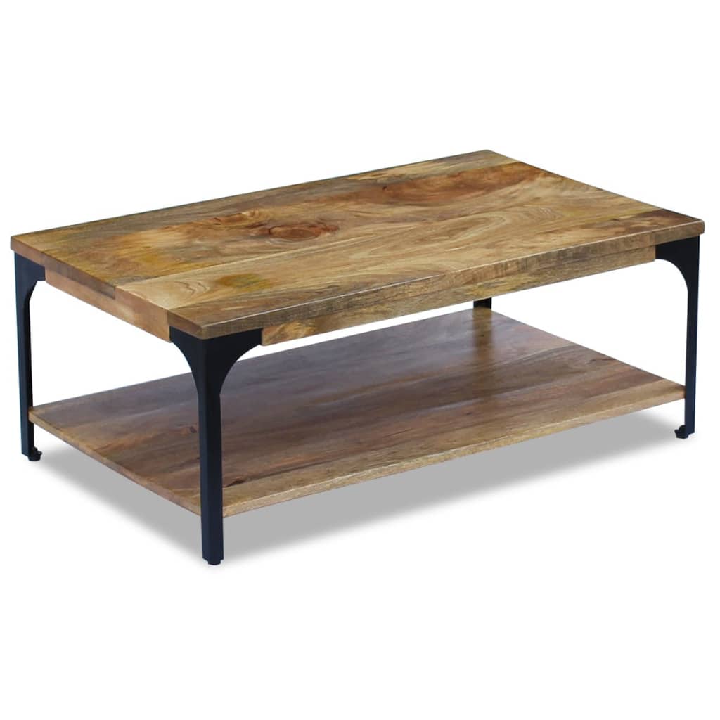 Table basse en bois de manguier 100x60x38 cm