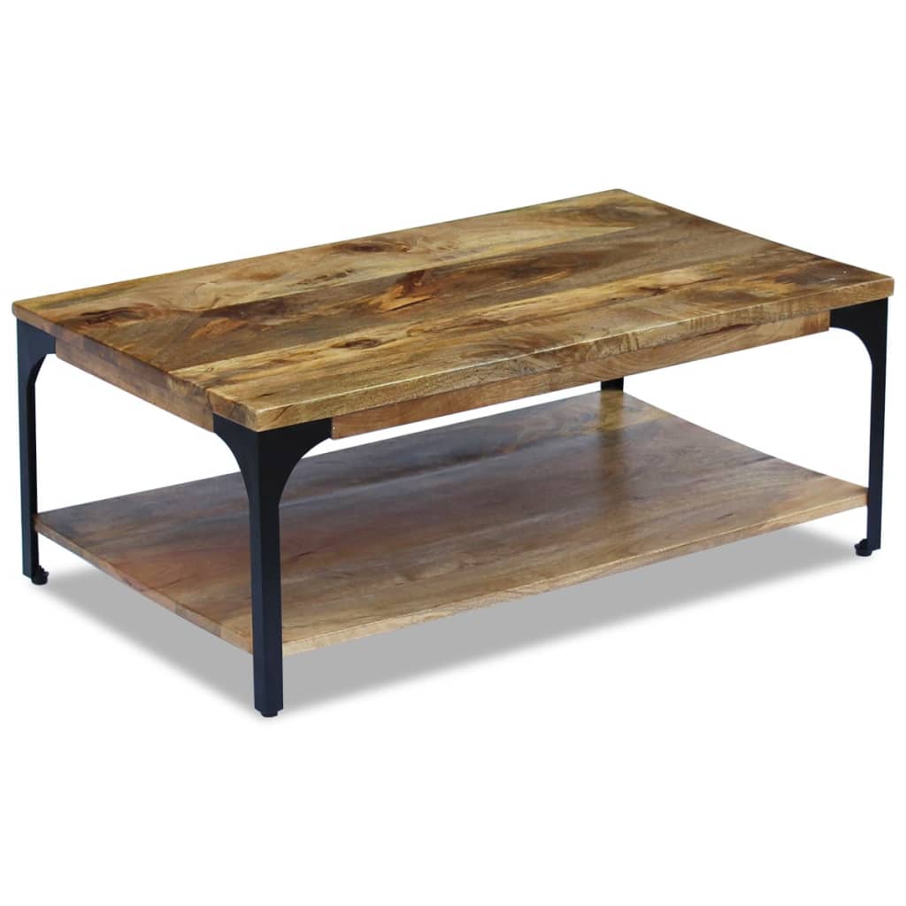 Table basse en bois de manguier 100x60x38 cm