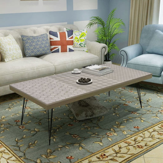 Couchtisch 120x60x38 cm Grau