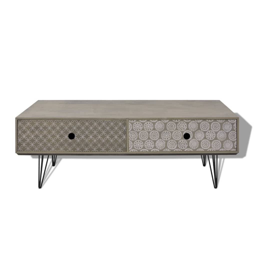 Couchtisch 100x60x35 cm Grau