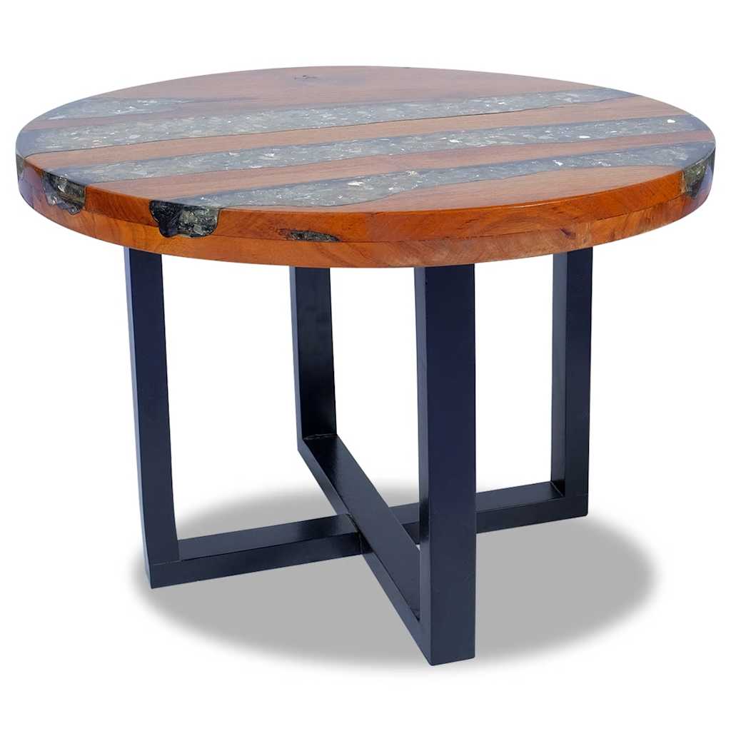 Coffee table teak resin 60 cm