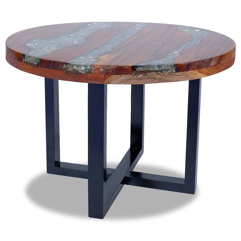 Coffee table teak resin 60 cm