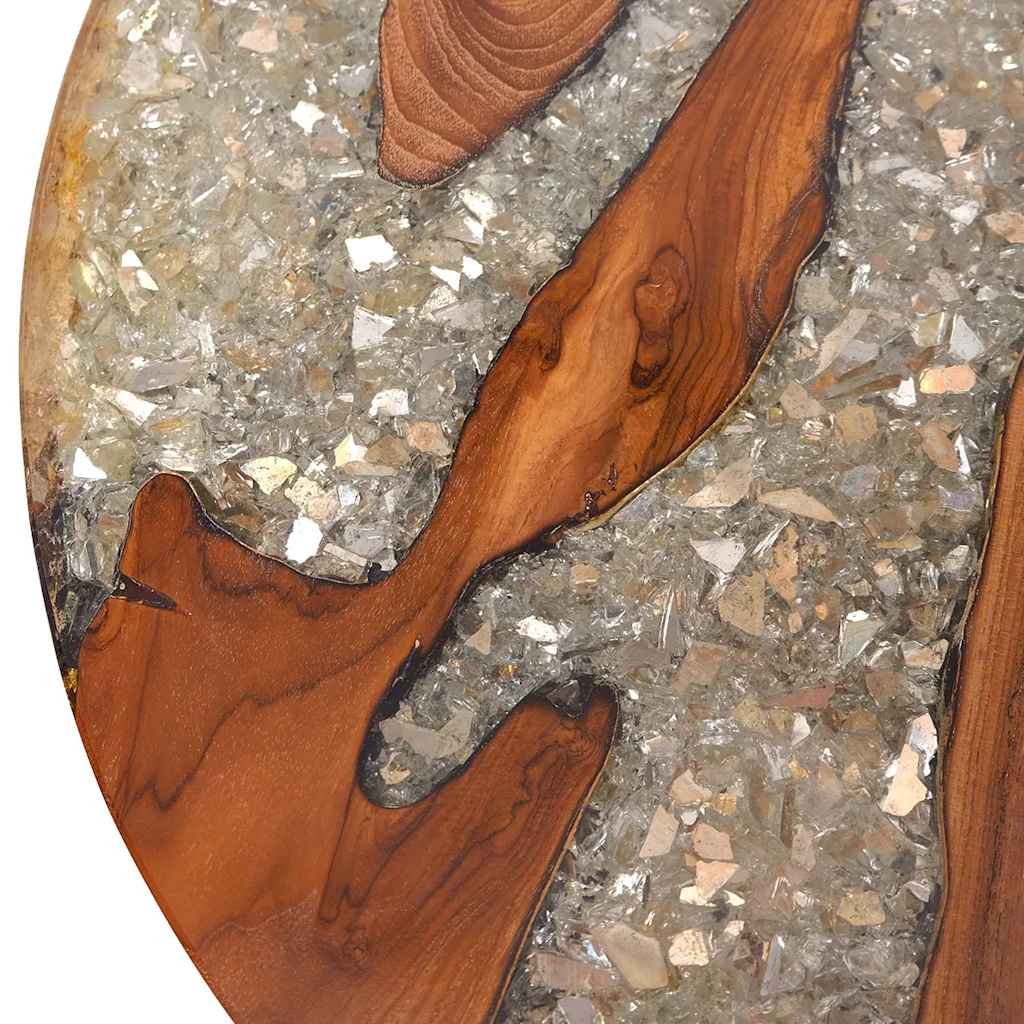Coffee table teak resin 60 cm