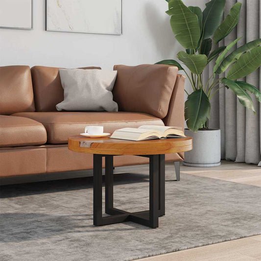 Coffee table teak resin 60 cm