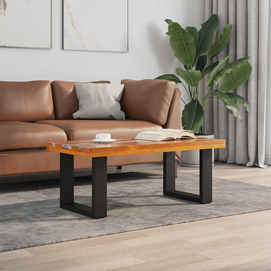 Couchtisch Teak Harz 100X50 Cm
