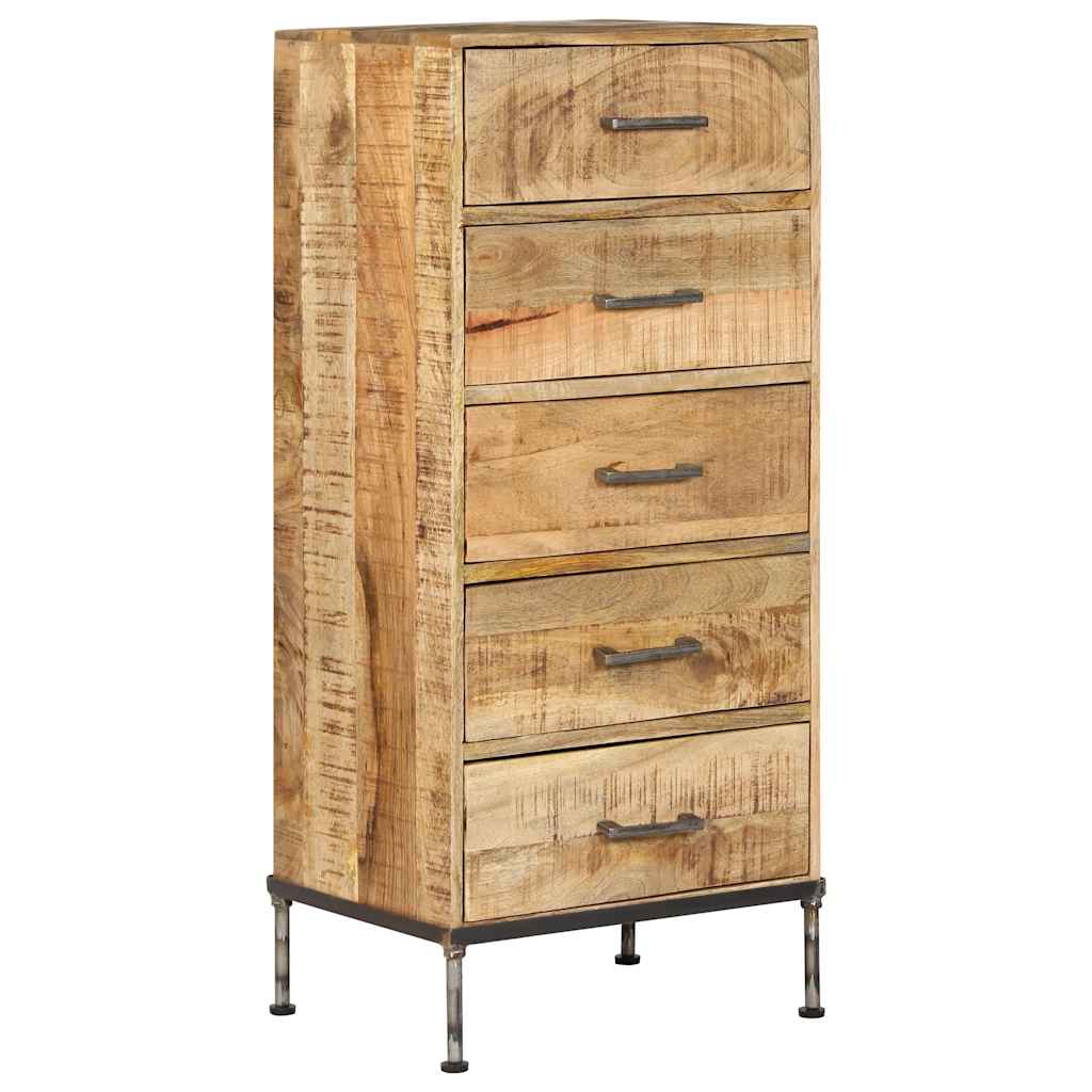 Kommode 45x35x106 cm Massivholz Mango