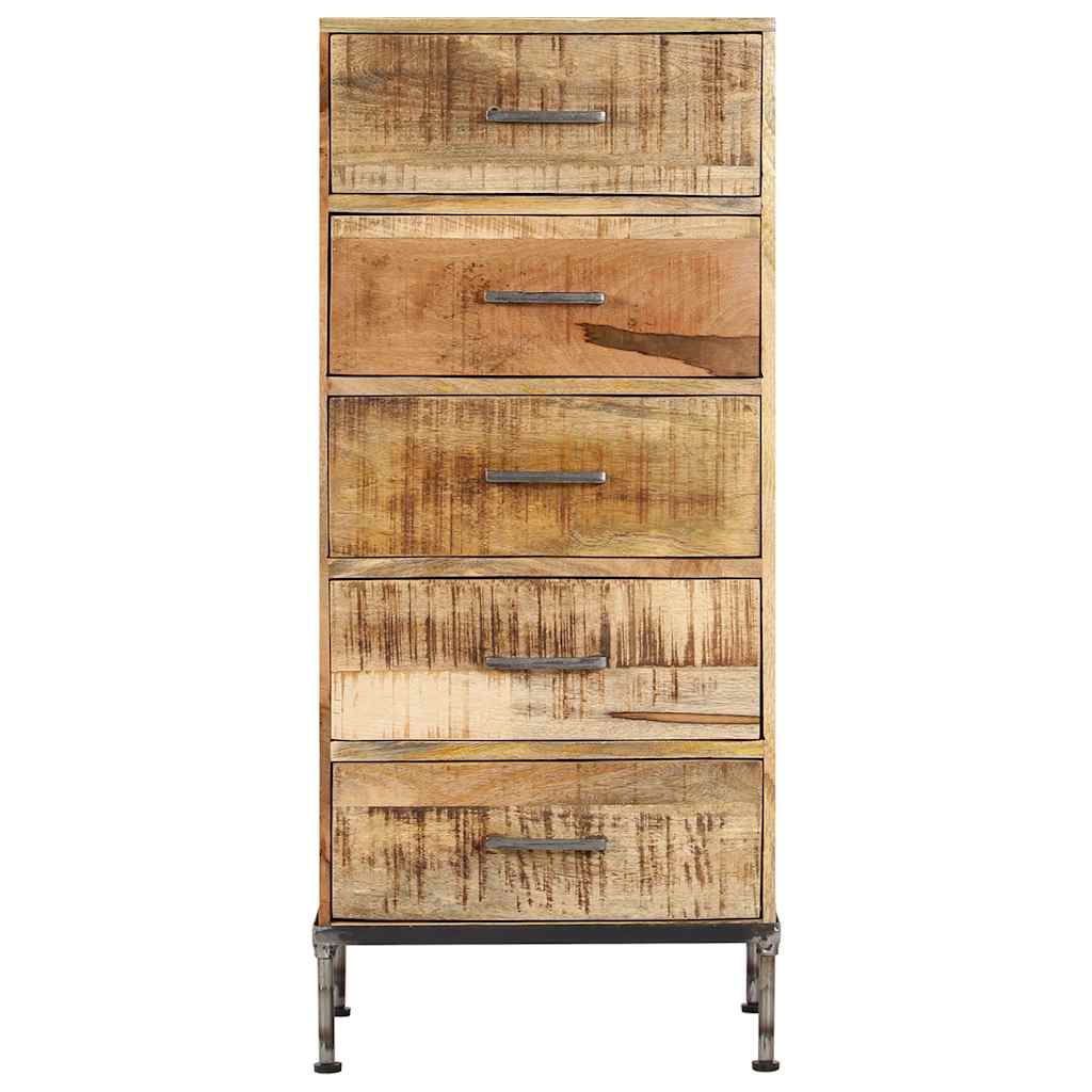 Kommode 45x35x106 cm Massivholz Mango