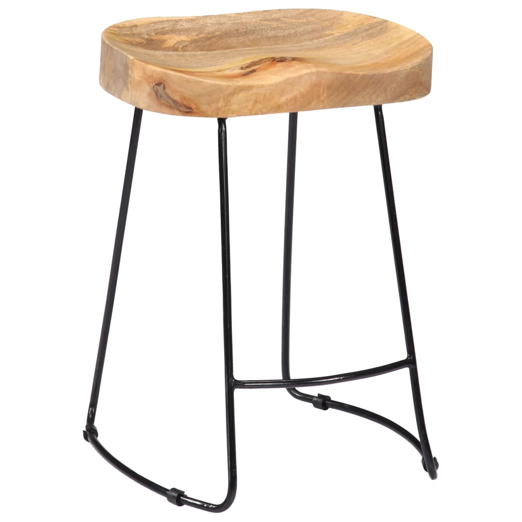 Gavin Barhocker 2 Stk. Massivholz Mango