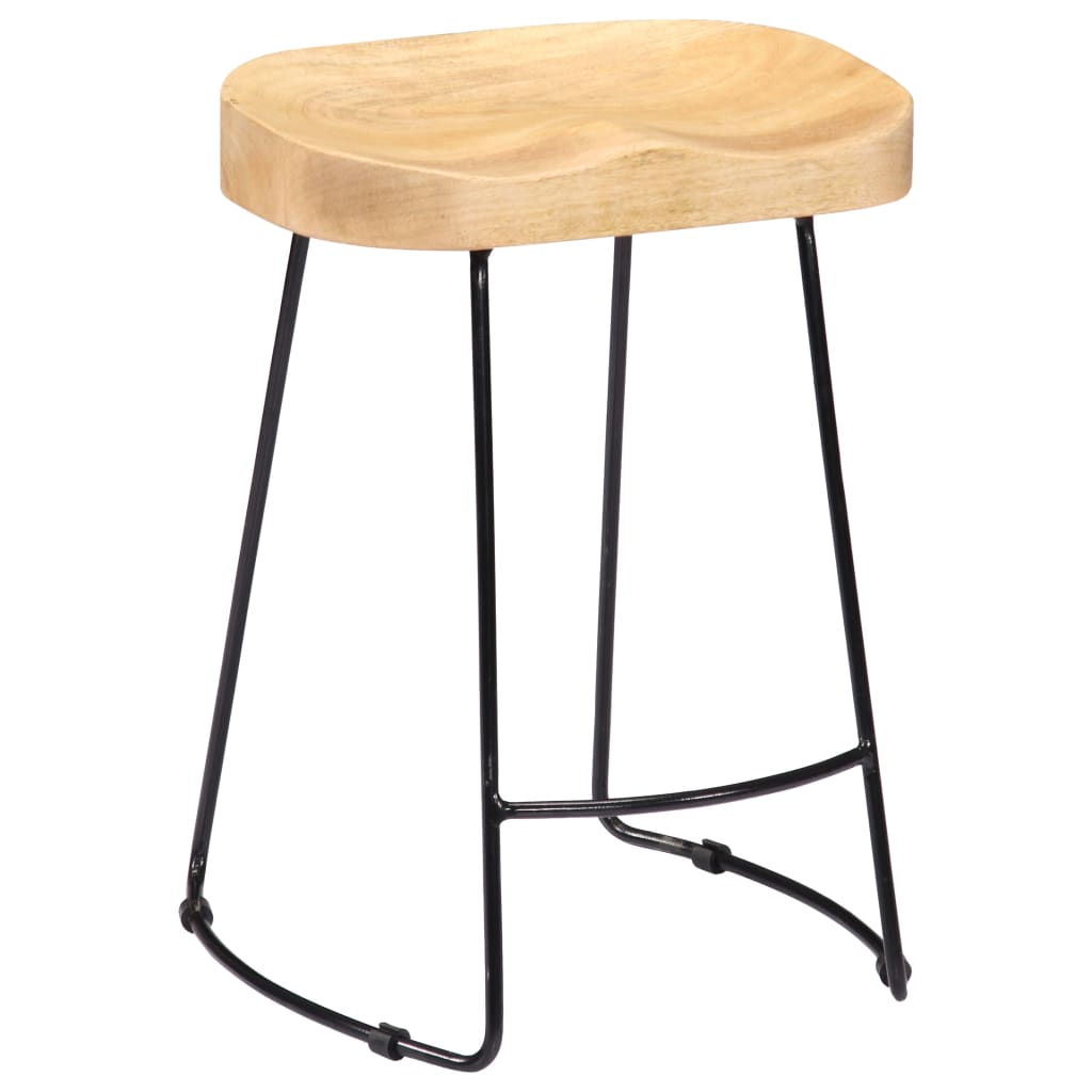 Gavin Barhocker 2 Stk. Massivholz Mango