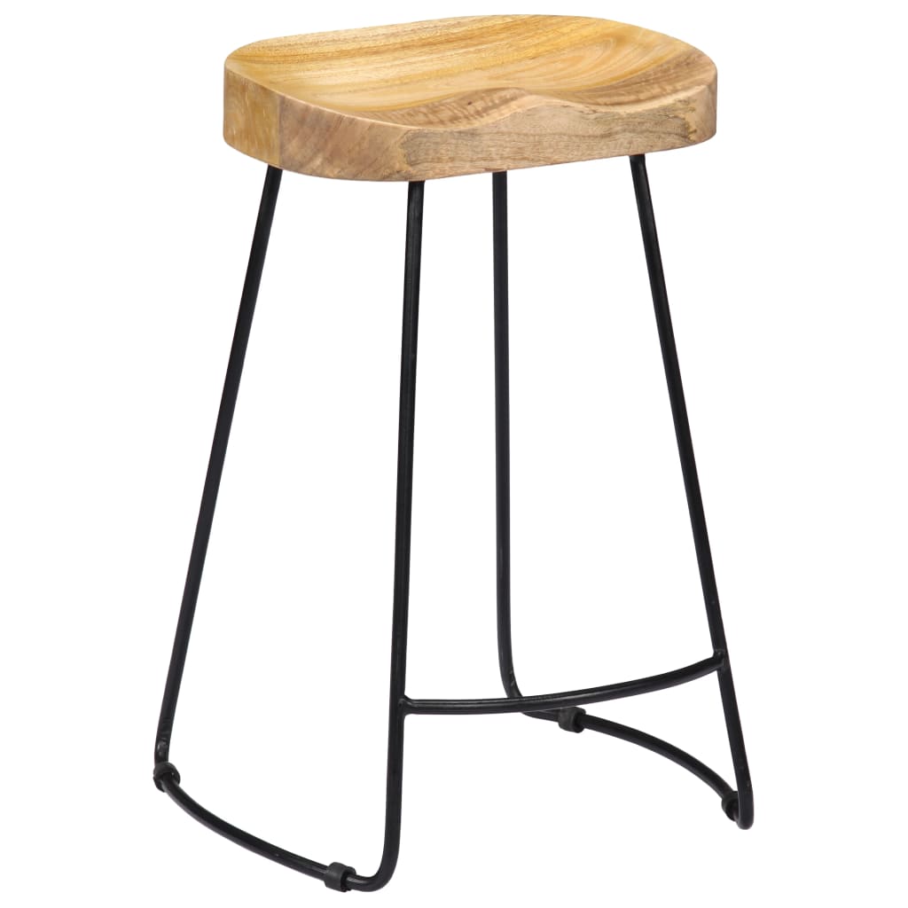 Gavin Barhocker 2 Stk. Massivholz Mango