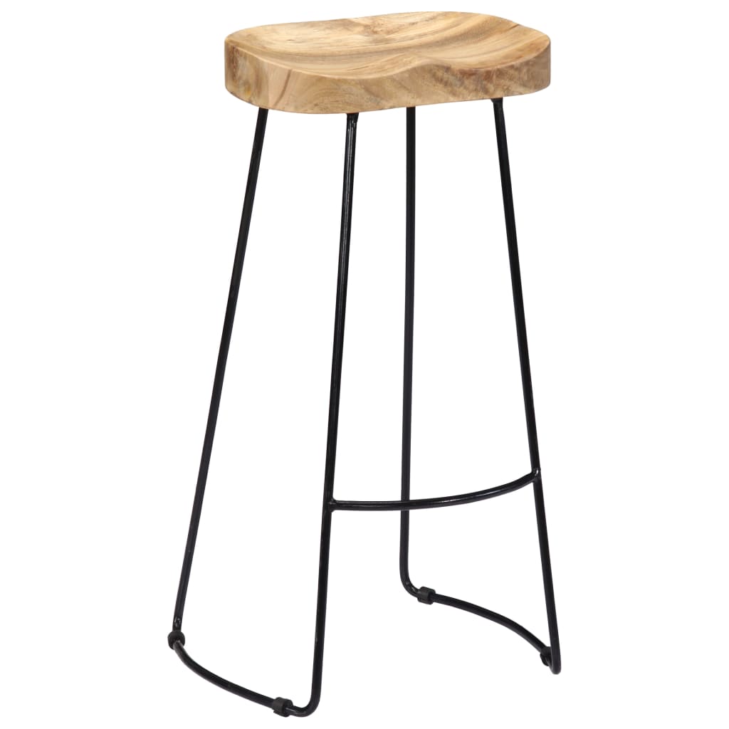 Gavin Barhocker 2 Stk. Massivholz Mango