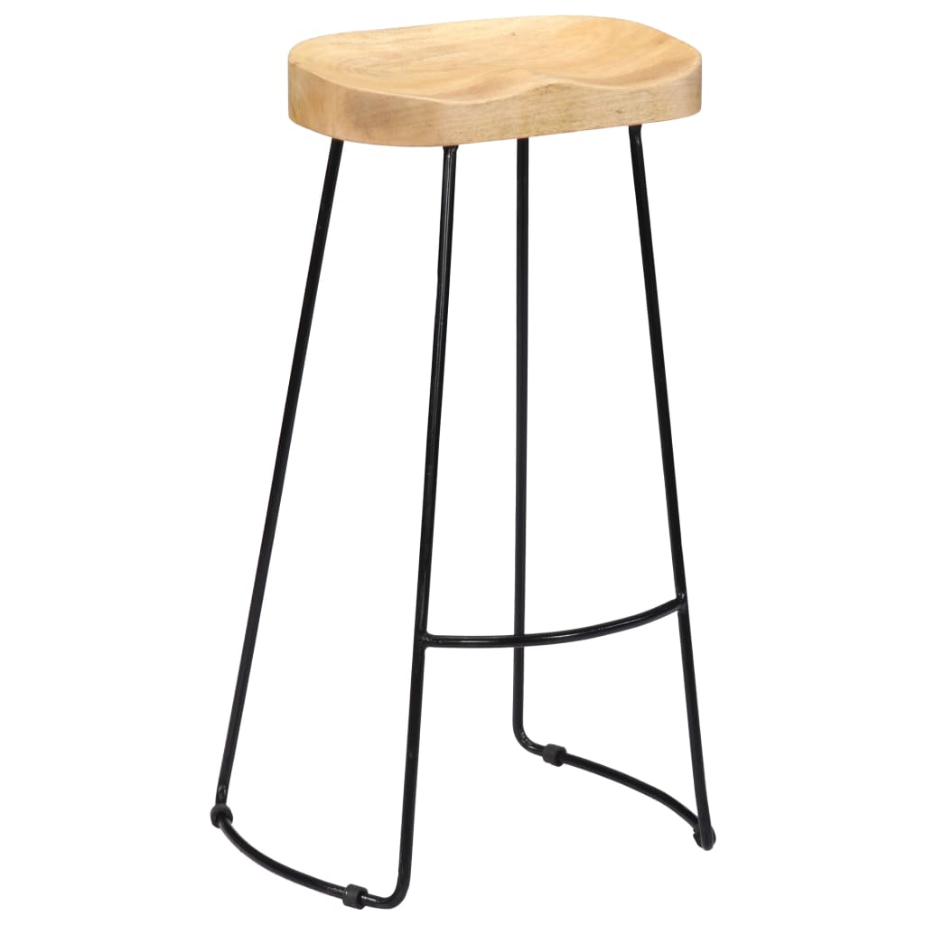 Gavin Barhocker 2 Stk. Massivholz Mango