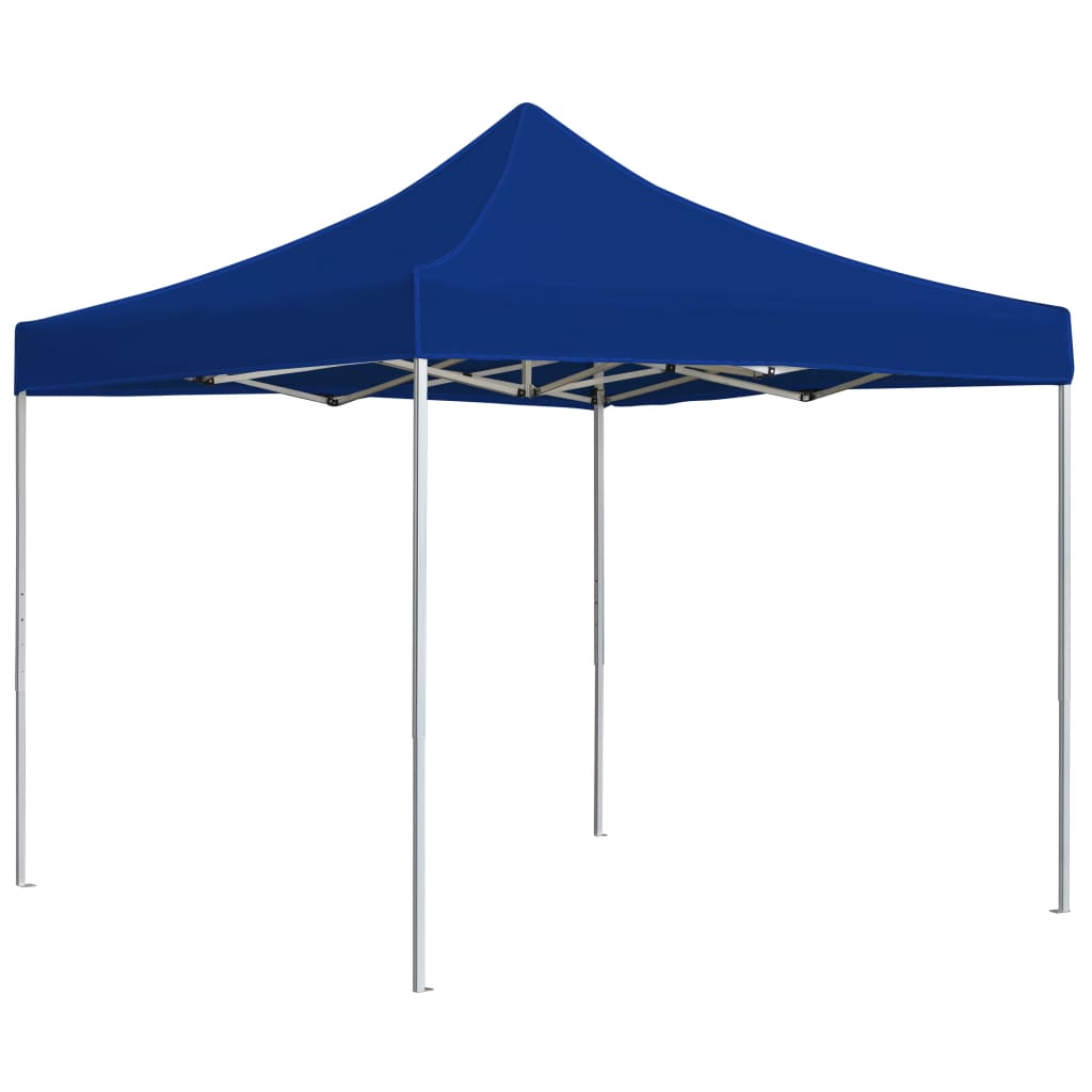 Tente de fête professionnelle pliable aluminium 3x3 m bleu