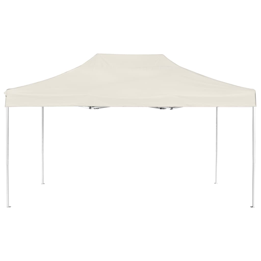 Tente de fête professionnelle pliable en aluminium 4,5x3 m crème