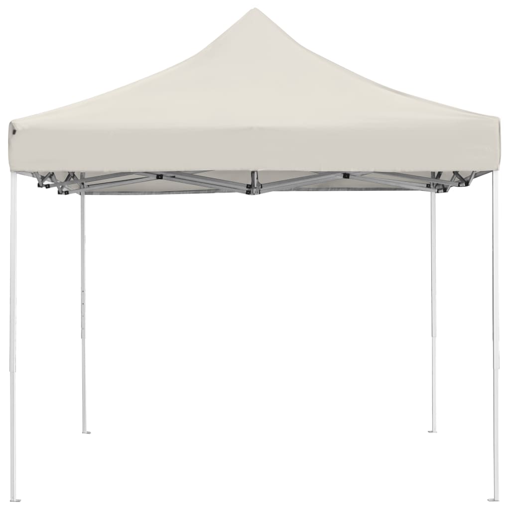 Tente de fête professionnelle pliable en aluminium 4,5x3 m crème