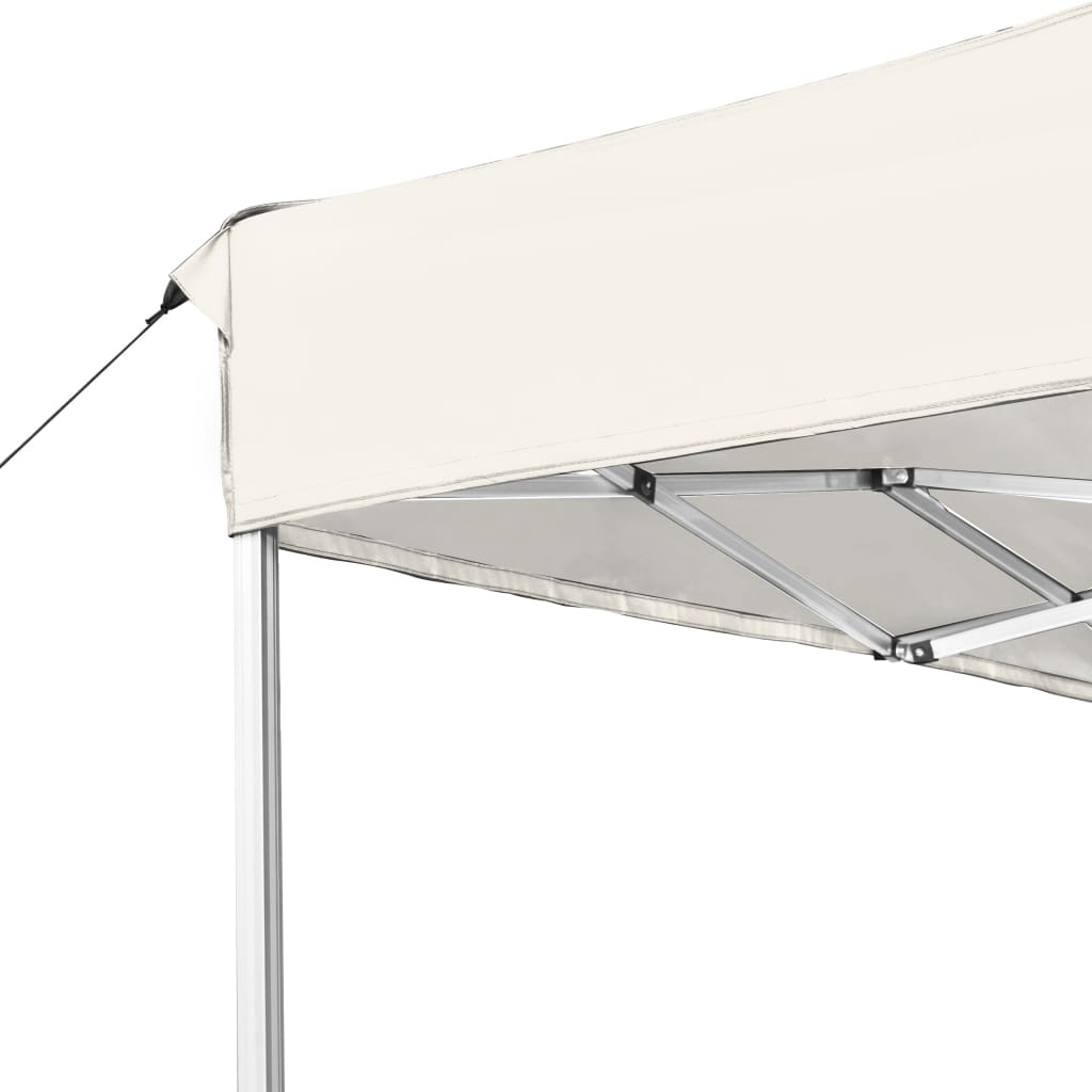 Tente de fête professionnelle pliable en aluminium 4,5x3 m crème