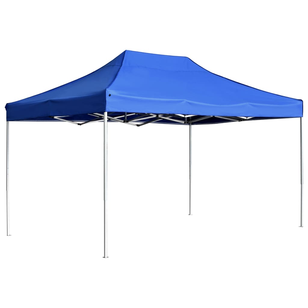 Tente de fête professionnelle pliable aluminium 4,5x3 m bleu