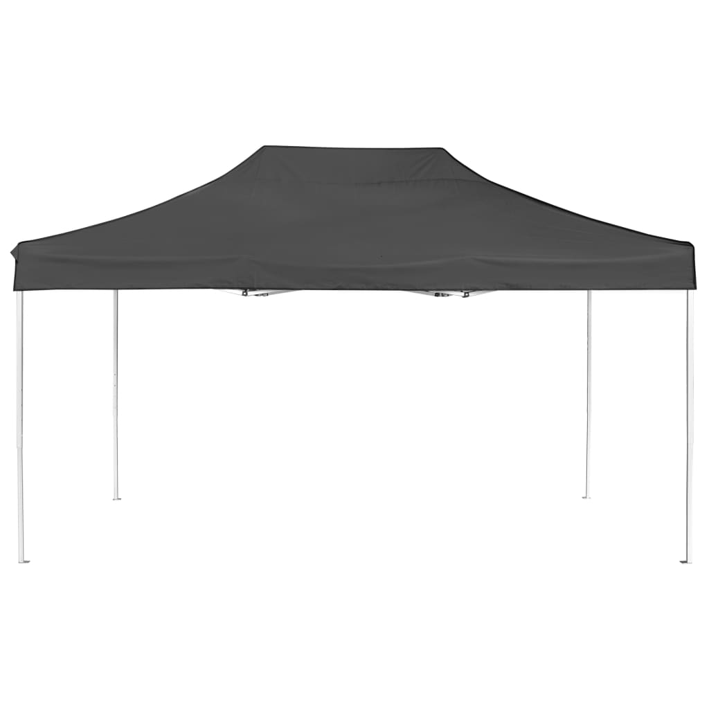 Tente de fête professionnelle pliable aluminium 4,5x3 m anthracite