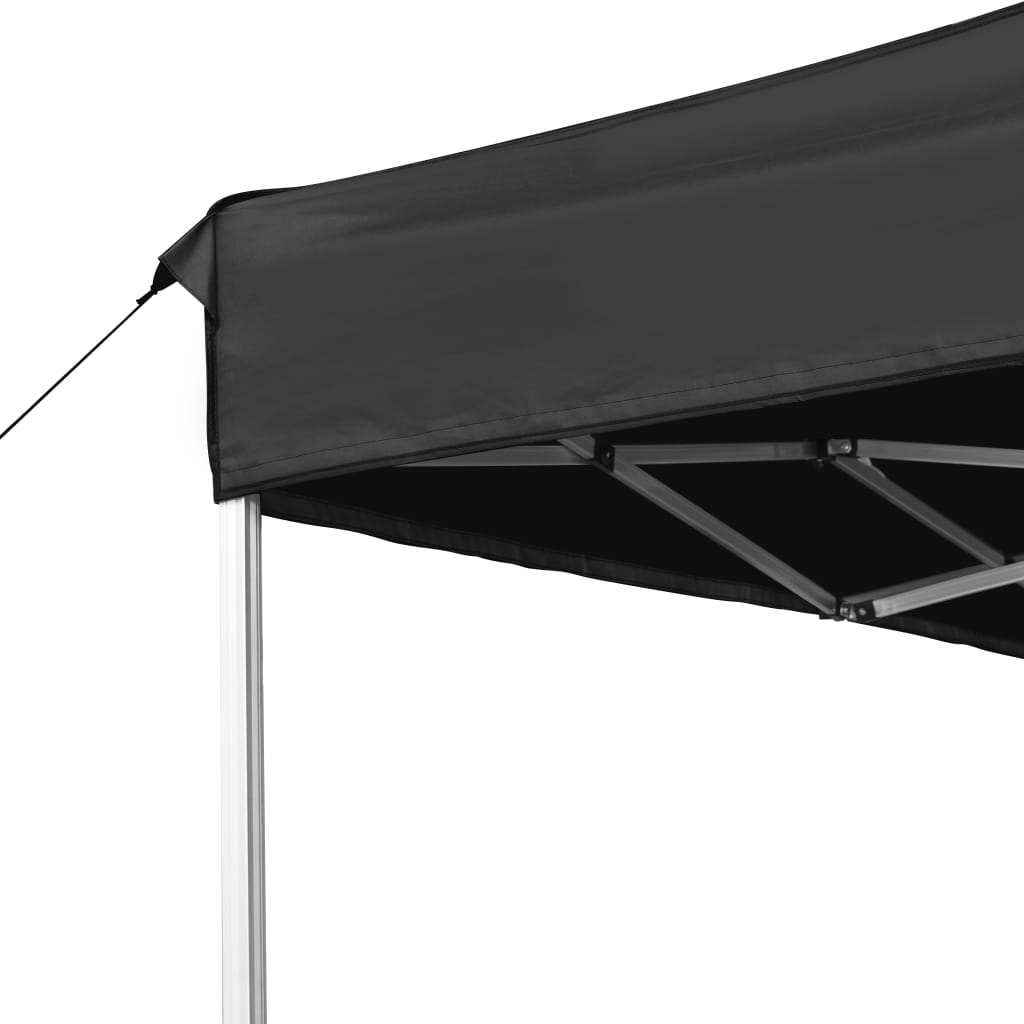 Tente de fête professionnelle pliable aluminium 4,5x3 m anthracite