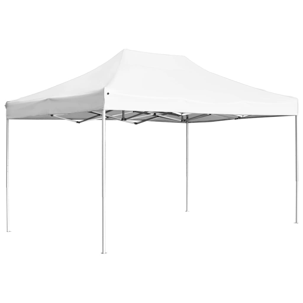 Tente de fête professionnelle pliable aluminium 4,5x3 m blanc