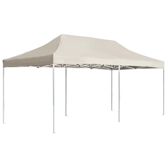 Tente de fête professionnelle pliable en aluminium 6x3 m crème