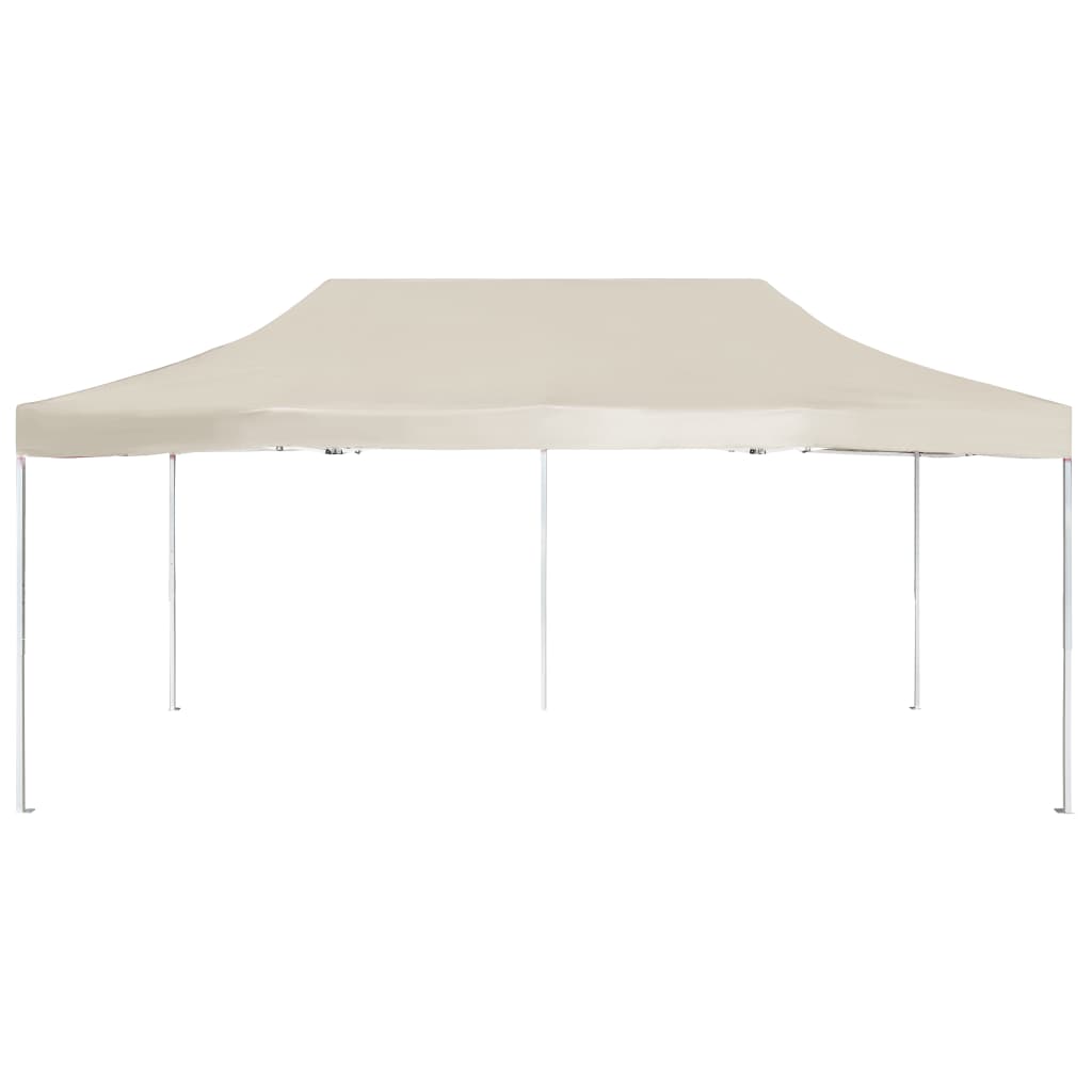 Tente de fête professionnelle pliable en aluminium 6x3 m crème