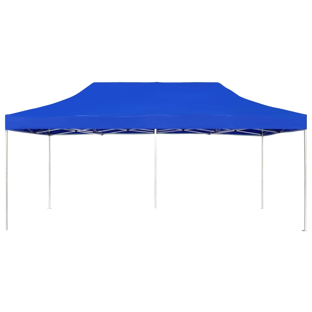 Tente de fête professionnelle pliable aluminium 6x3 m bleu