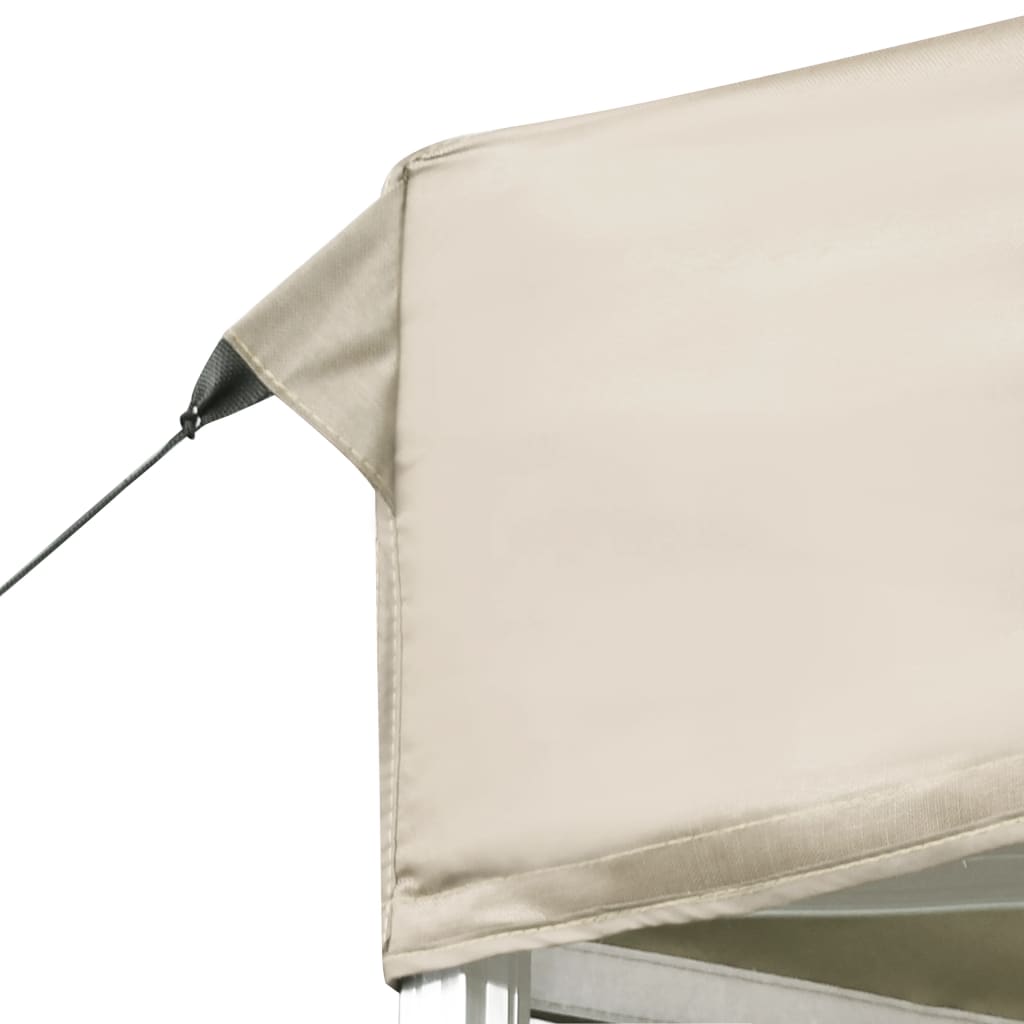 Tente de réception professionnelle pliable avec parois en aluminium 6×3m crème