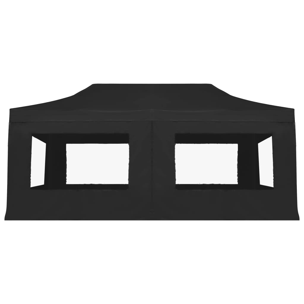 Profi-Partyzelt Faltbar mit Wänden Aluminium 6×3m Anthrazit