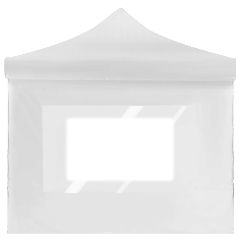 Tente de réception professionnelle pliable avec parois en aluminium 6×3m blanche