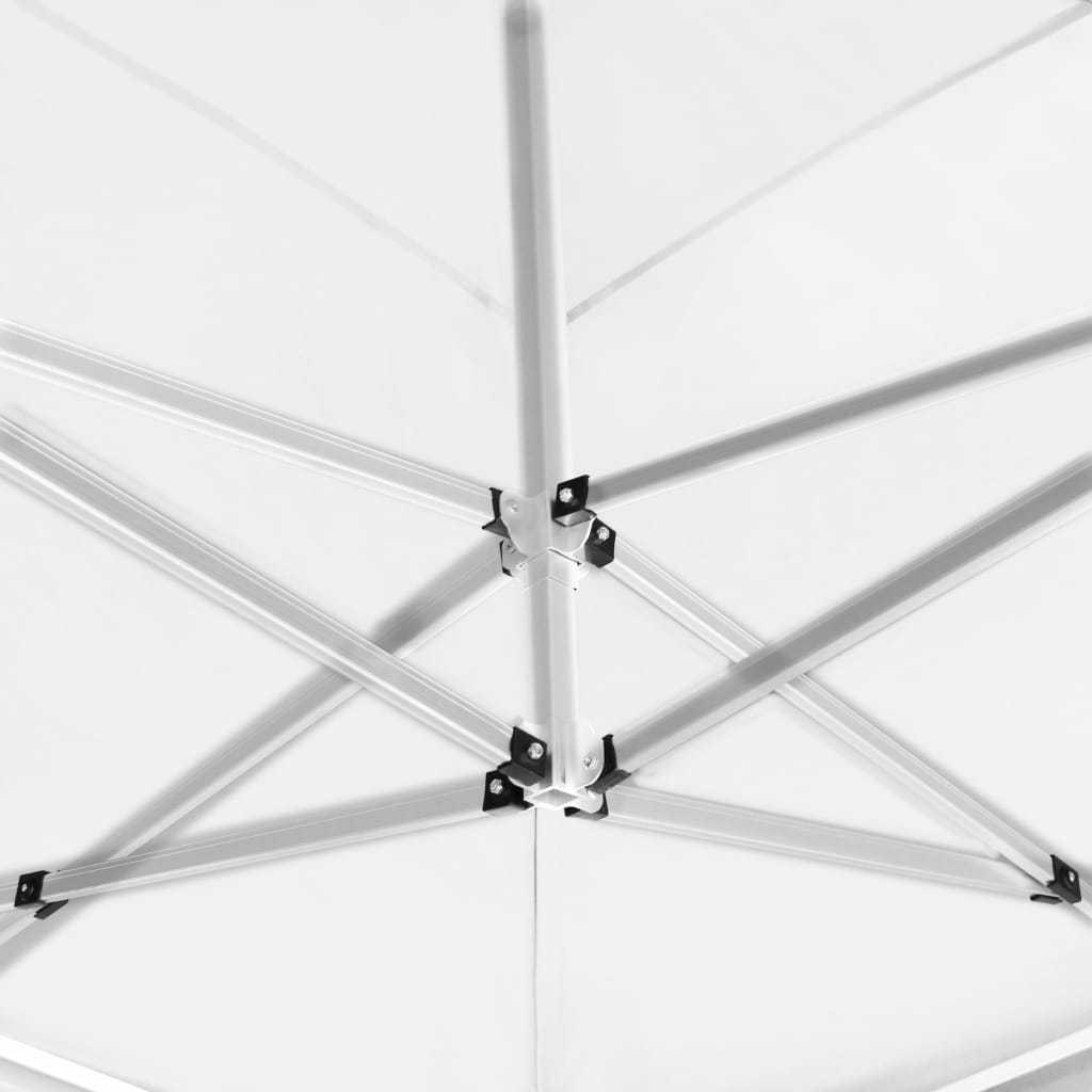 Tente de réception professionnelle pliable avec parois en aluminium 6×3m blanche