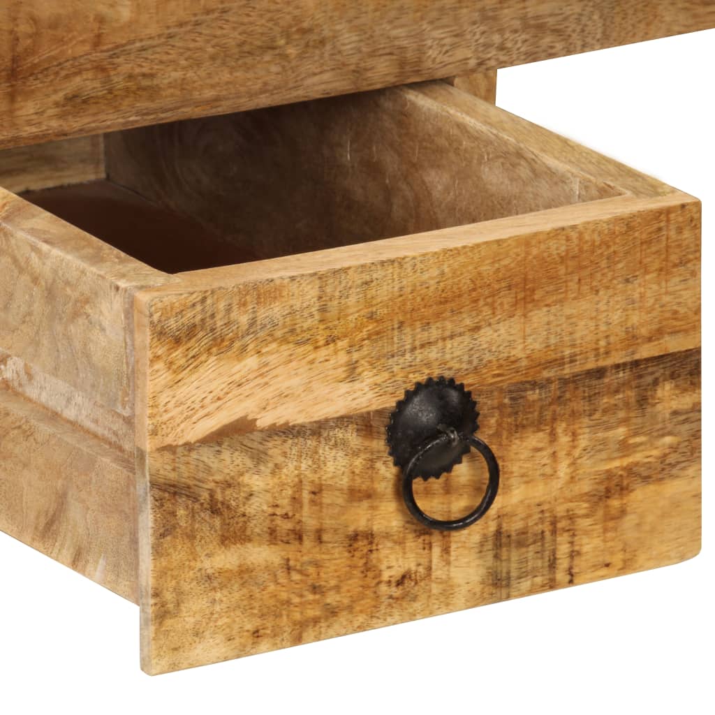 Bureau avec 2 tiroirs 110 x 50 x 77 cm en bois de manguier massif