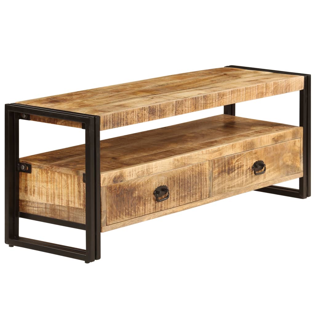 TV-Schrank 120x35x45 cm Massivholz Mango