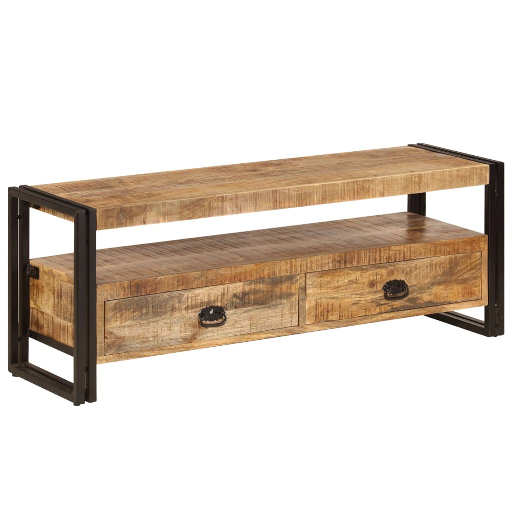 TV-Schrank 120x35x45 cm Massivholz Mango