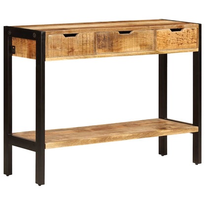 Sideboard mit 3 Schubladen 110x35x75 cm Massivholz Mango