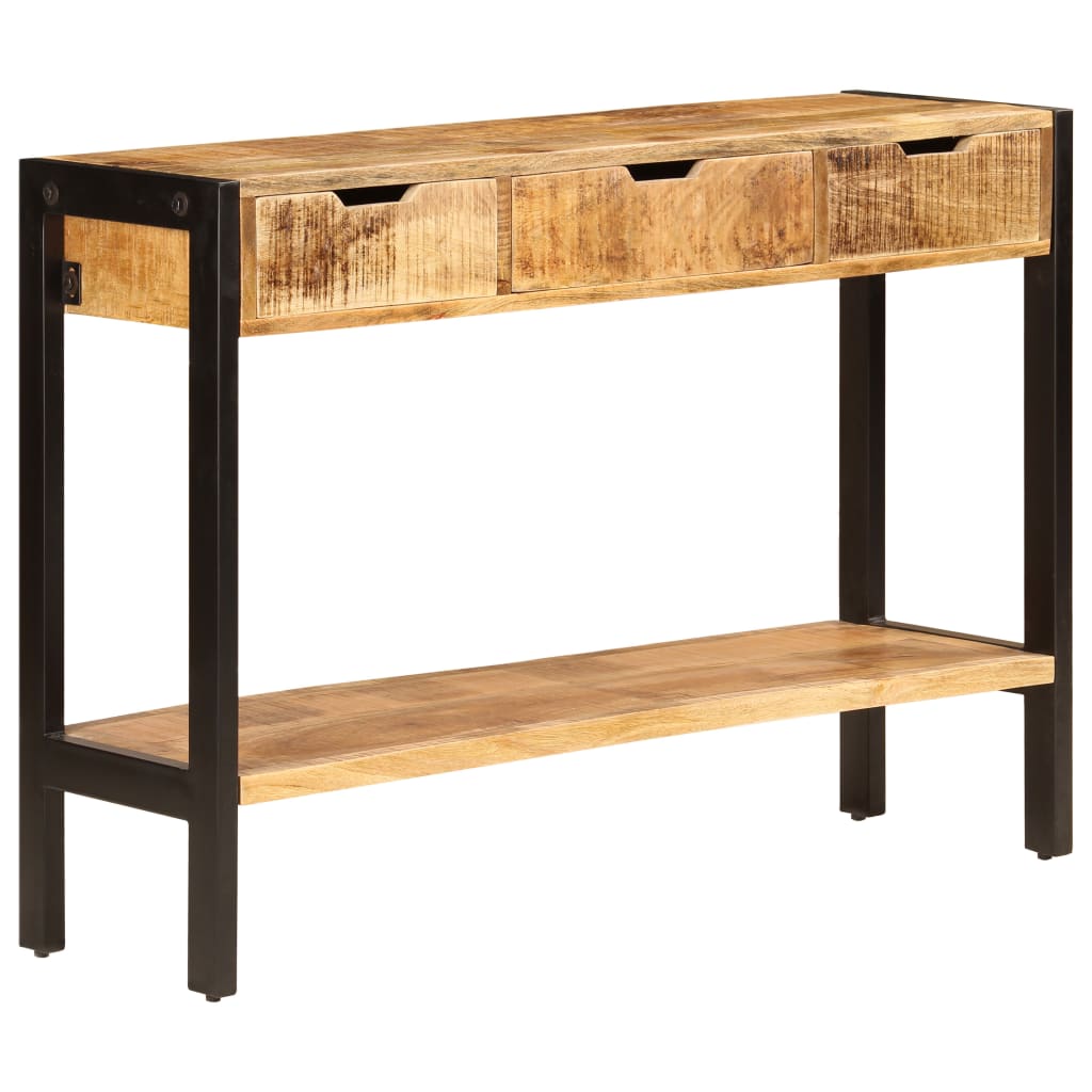 Sideboard mit 3 Schubladen 110x35x75 cm Massivholz Mango