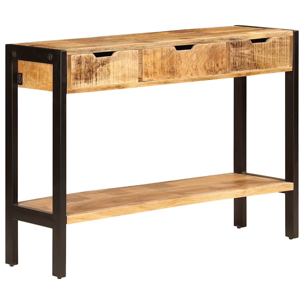 Sideboard mit 3 Schubladen 110x35x75 cm Massivholz Mango