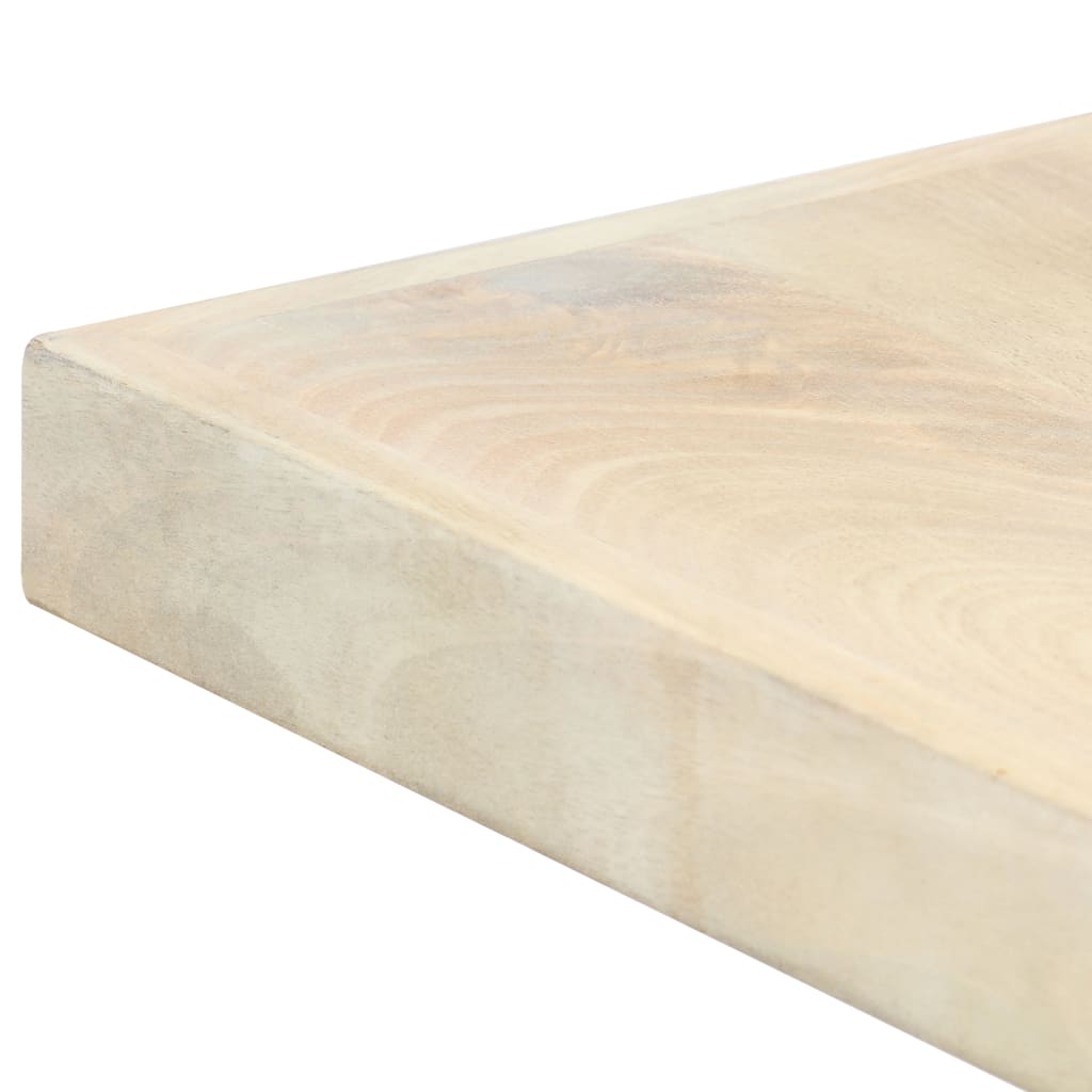 Esstisch Weiß 160x80x75 cm Massivholz Mango