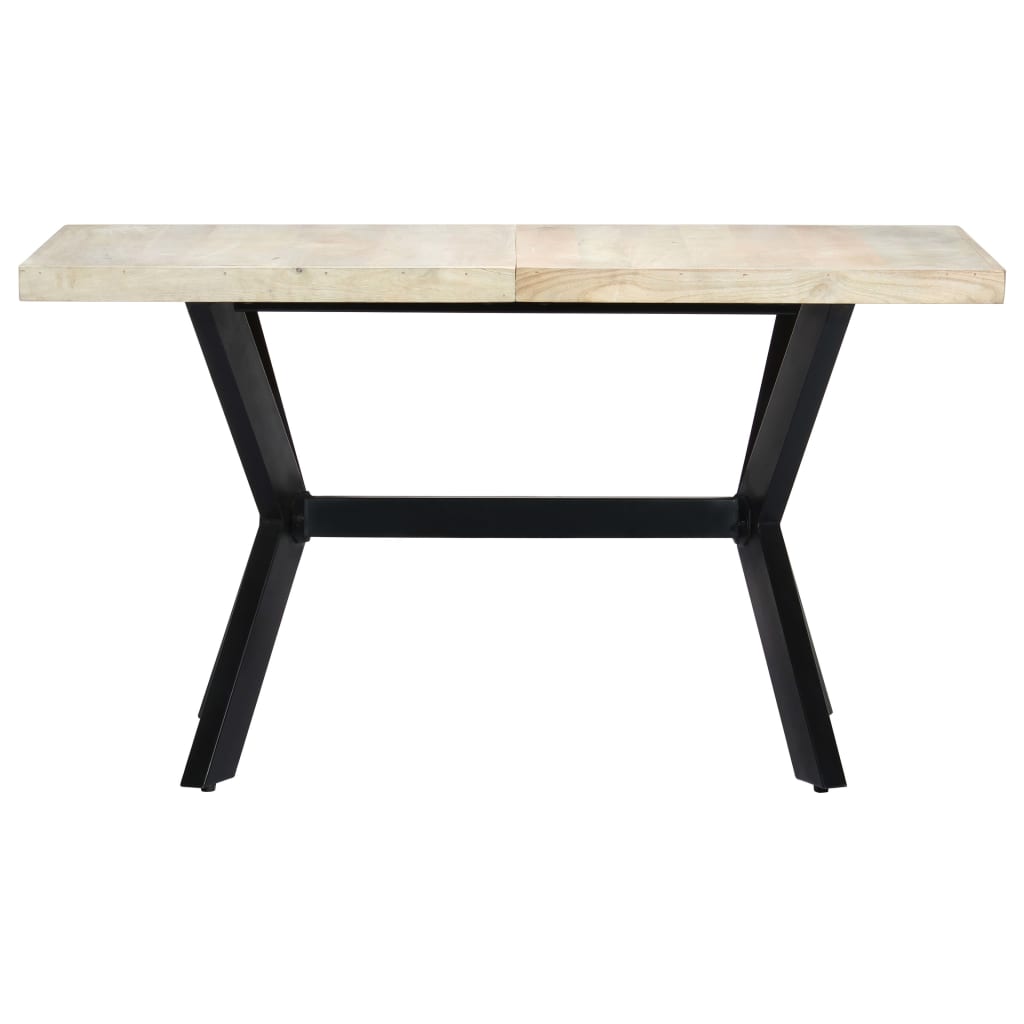 Esstisch 140x70x75 cm Massivholz Mango Gebleicht
