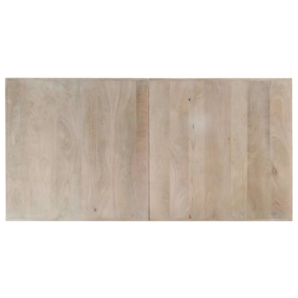 Esstisch 140x70x75 cm Massivholz Mango Gebleicht