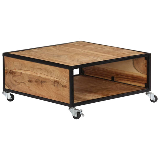 Couchtisch 70x70x32 cm Massivholz Akazie