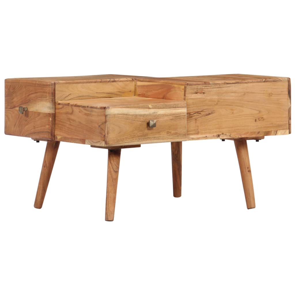 Couchtisch 70x60x42 cm Massivholz Akazie