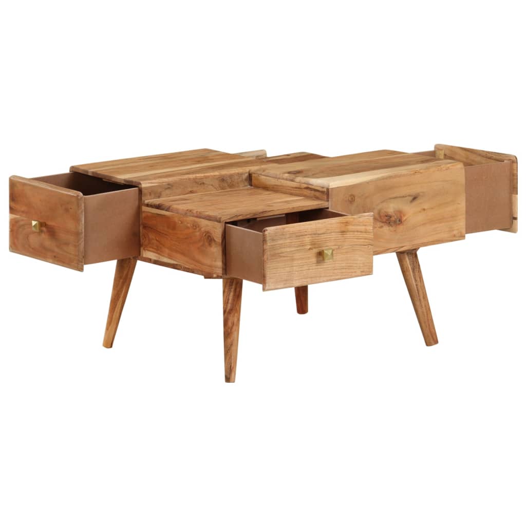 Couchtisch 70x60x42 cm Massivholz Akazie